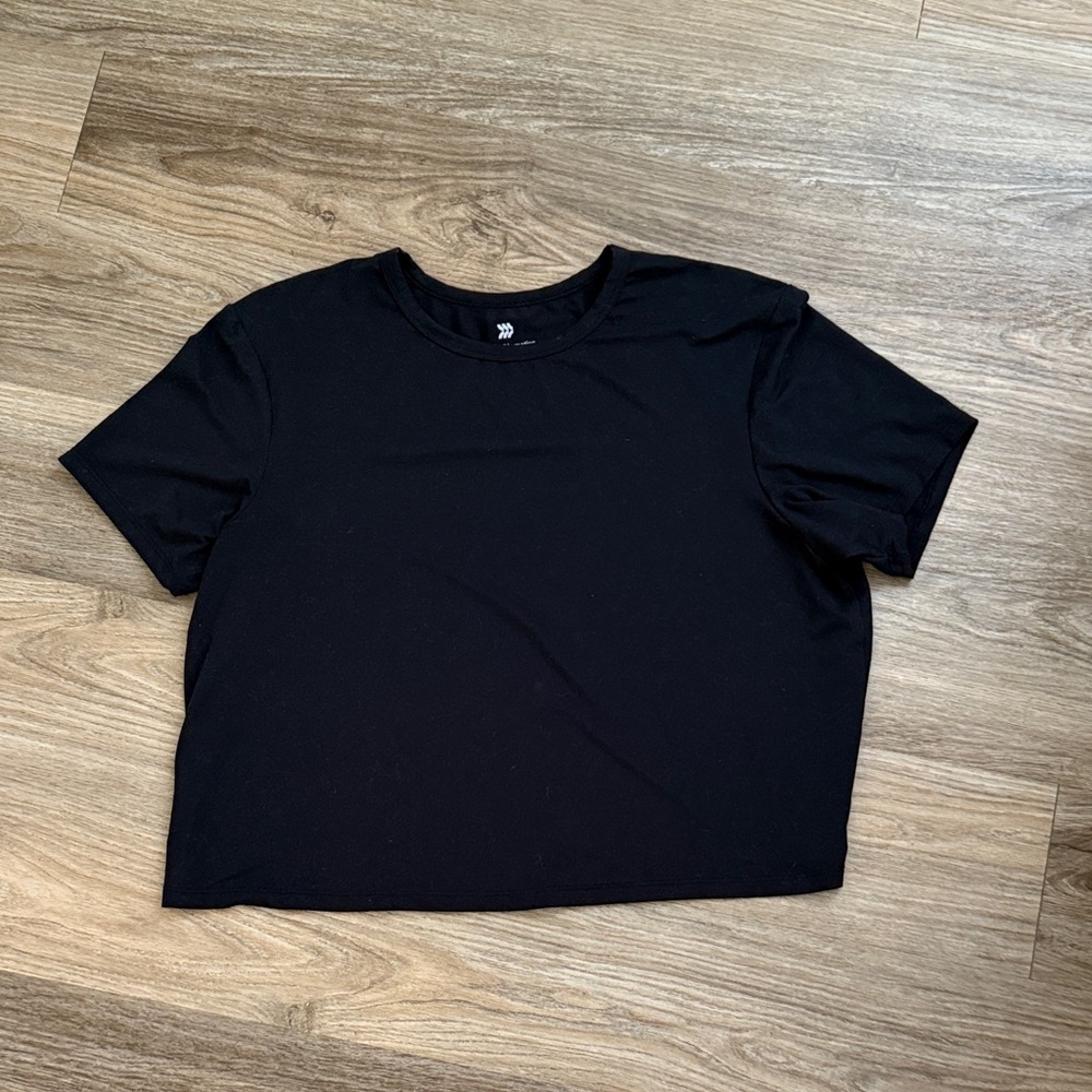 All in Motion Classic Black Crop Top